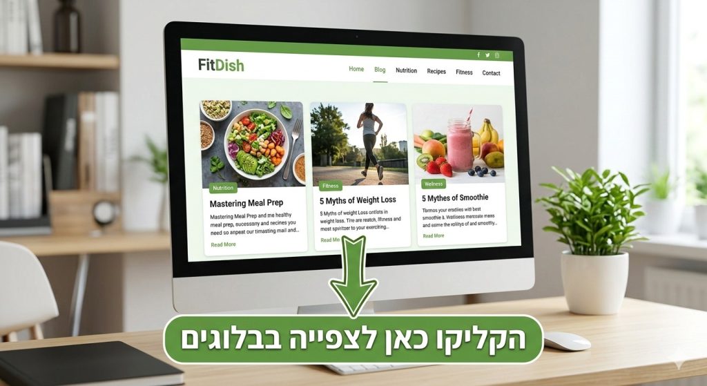 תזונה נכונה במשרד - תוכנית אישית של FitDish.